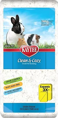 Kaytee Clean And Cozy 24.6L Small Pet Paper Bedding  Cages Hamster GerbilMice • £11.90