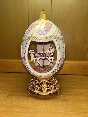 Franklin Mint TFM 96 Faberge Egg Carousel Horse • $99.98