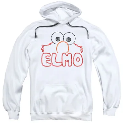 SESAME STREET ELMO LETTERS Licensed Adult Hooded Sweatshirt Hoodie SM-3XL • $49.95