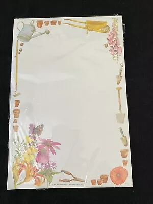 Vintage Hallmark Marjolein Bastin Floral Stationery Paper Tablet Flowers Garden • $19.99