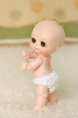 BJD 1/8 Mini Doll Little Baby CHOO Free Eyes+Face Make Up Resin Toy • $72.95