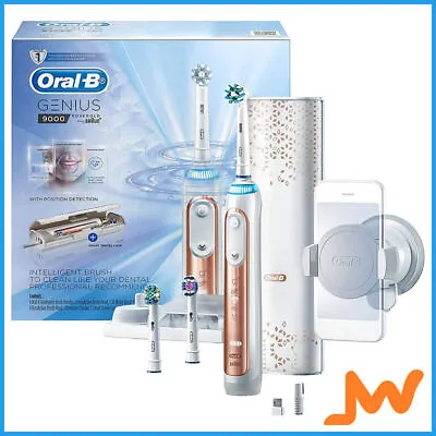 Oral-B Genius 9000 Elec Toothbrush Rose Gold • $202