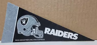 Oakland Raiders Mini Wool Banner: 9  X 4  (v. Nice) • $10
