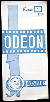 Odeon - Portuguese Movie Theater Program 1974/75 - Una Storia D'Amore / Rosario • £6.27