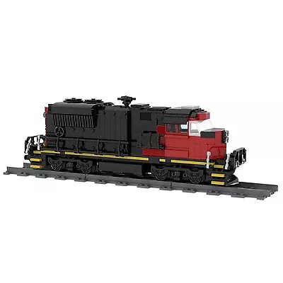 MOC Cargo Train EMD SD70M Locomotive Model Building Blocks Set  748 Pieces • $135.95
