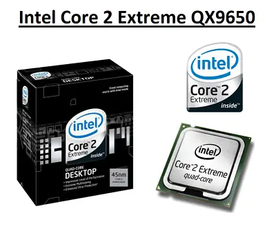 Intel Core 2 Extreme QX9650 SLAN3 Quad Core 3.0 GHz Socket 775 130W CPU • £101.96