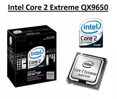 Intel Core 2 Extreme QX9650 SLAN3 Quad Core Processor 3.0GHzSocket 775130W CPU • £89.98