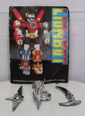 LIONBOT 1985 Manual W/ 3 Weapons Model After Bandai Go Lion Voltron III • $40