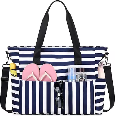 Beach Bags For Women Waterproof Sandproof Swim Pool Bag With Dry Wet Seperated  • $53.99