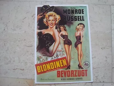 MARILYN MONROE Vintage 1980s Oversized GIANT Fold Out GREETING CARD Jane Russell • $12.99