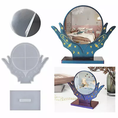 Silicone Makeup Table Desk Mirror Making Mold Resin Epoxy Mould Casting Craft • $9.99