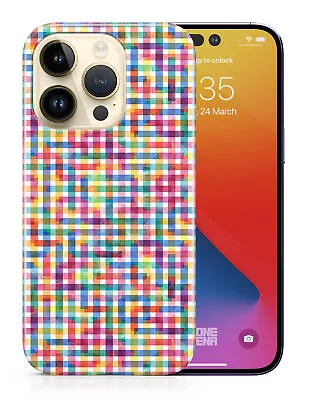 £5.94 • Buy Case Cover For Apple Iphone|rainbow Brick Block Pattern #2