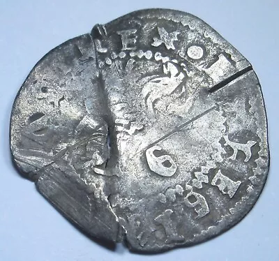 $52.95 • Buy 1400's-1500's Ferdinand Isabella Spanish Silver 1/2 Reales Antique Columbus Coin