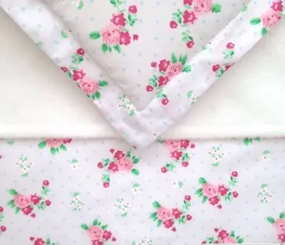 Dolls Pram Cot Bedding Set - Pretty Vintage Floral Whites  BABY ANNABEL • £6.69