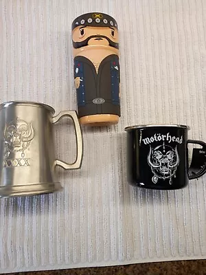 Motorhead 3 Mugs Tankard Metal Mug Ceramic Lemmey • £20