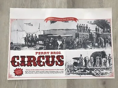 Authentic Certified Original Vintage Collectable Perry Brothers Circus Poster. • $75