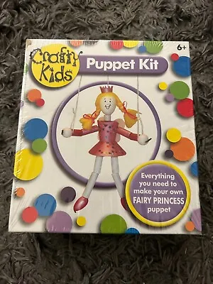 Paul Lamond Crafty Kids Puppet Kit Fairy Princess (Brand New) Free P+P • £9.99