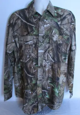 Game Winner Men's Medium Camouflage Button Up Hunting Shirt • $11.99