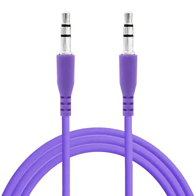 Purple 3.5mm Stereo Male To Male Mini Jack Port Extension Audio Aux Cable Cord • $6.60