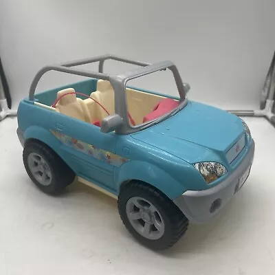 Barbie Doll Blue Jeep Wrangler Beach Baja Cruiser Car Vehicle Mattel 2005 • $19.99
