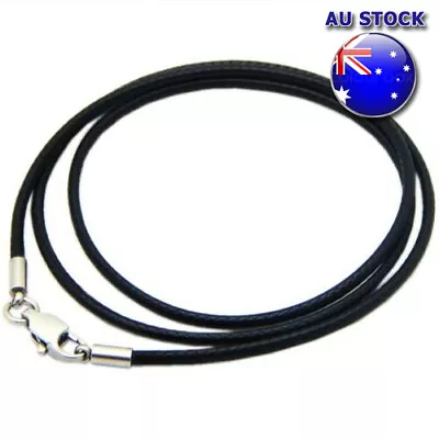 $4.96 • Buy Wholesale Leather Cord Lobster Clasp Fit Pendant Necklace Chains