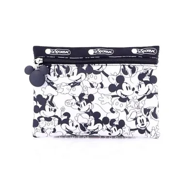 Disney Micky Mouse Lesportsac Small Flat Pouch Organiser Bag • £27.99