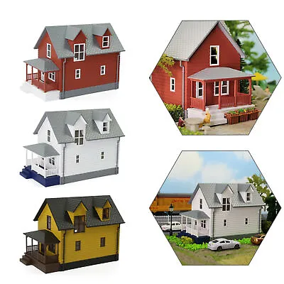 HO Scale 1:87 Model Assembled Village House Painted Building Architectural • $22.99
