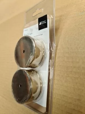 £8 • Buy Handrail Brackets, End Caps Wall Mounted Mop Stick Brass Metal Slim Or Medium