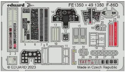 1/48 Eduard #FE1350 F-86D Sabre Dog Zoom Details For Revell • $14.99