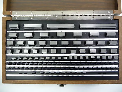 NEW! STARRETT 112/gr0 Steel Metric Rect.Gage Gauge Block Set Slip Gage _RS112MA1 • $1477.70