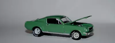 1966 Ford Mustang Fastback Green Custom Drag Wheels 1/64 Greenlight Loose Ltd • $14.95