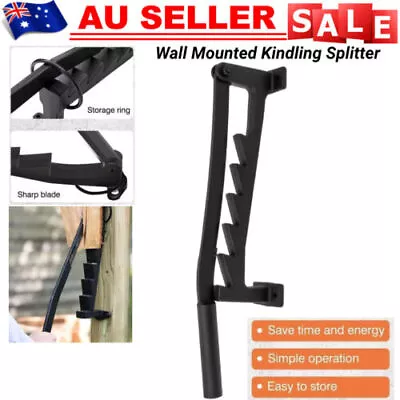 Wall Mounted Wood Kindling Splitter High Carbon Steel Manual Fire Wood  Cutter. • $69.99