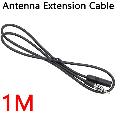 39  3.2' Antenna Extension Cord Adapter Cable Male Female Car Audio AM FM Radio • $7.63