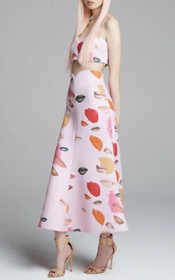 $59.95 • Buy Alice Mccall : Bonded Lipstick Print Crop Top Pink Bone Size: 6.8.12.14 -NEW-
