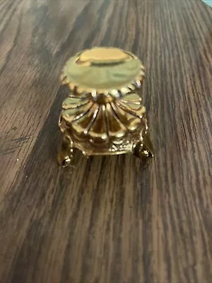 Vintage House Of Faberge Brass Footed Egg Stand Base Franklin Mint • $15