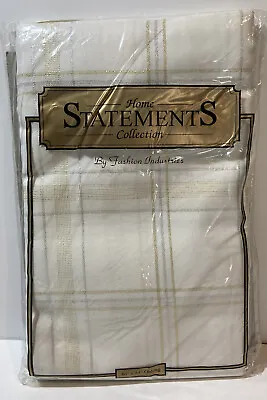 Vintage Fashion Industries Tablecloth Holiday On Ice 60”x84” Oblong Elegant NOS • $34.99
