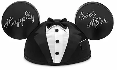 Disney Parks Wedding Groom Happily Ever After Mickey Mouse Ear Hat NEW • $39.95