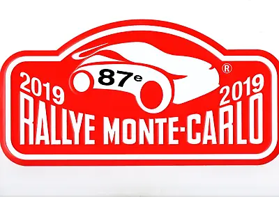 WRC Official Metal Plaque/Plate Rally Monte Carlo 2019 (S.Ogier - Citroen WRC) • £20