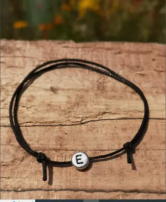 £2.99 • Buy Initial Letter Colour Bracelet Name Anklet Minimalist Gift Personalised Gift UK