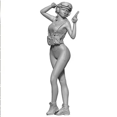 1/24 Scale Resin Model Figure DEBORAH Military Theme Unassembled And Unpainted • $25.99