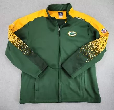 NFL Green Bay Packers Team Issued Reebok Soft Shell Fleece Jacket Men's SIZE  XL • $59.99