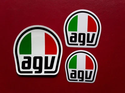 £3.49 • Buy AGV CRASH HELMET MOTORBIKERS TT MOTOGP RACING VINYL DECAL STICKERS X 3 UK SELLER