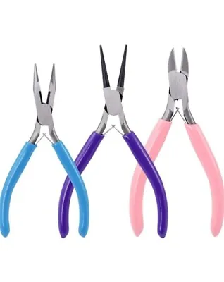 £2 • Buy Jewellery Beading Pliers Set Needle Nose Pliers Round Nose Pliers Wire Cutting 