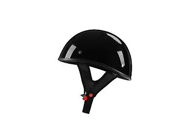 $63.45 • Buy Flat Black Light Weight DOT Approved Motorcycle Helmet Biker S - 2XL Low-profile