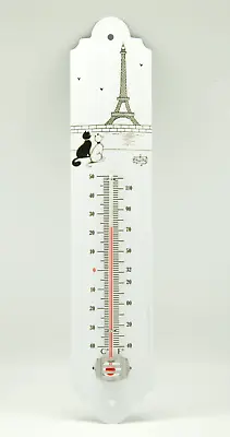 Dubout Cats - Eiffel Tower Cat Garden Indoor Thermometer (Tour Eiffel Chat) Gift • £12.99