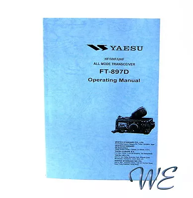 NEW Yaesu FT-897D Operating Manual Book In English • $7