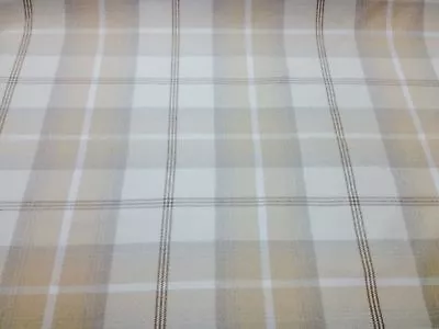 Porter & Stone BALMORAL Tartan Wool Effect Upholstery Fabric ** REDUCED TO CLEAR • £1.15