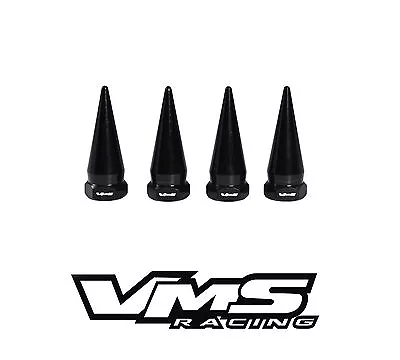 4pc Vms Racing Black Spike Strut Tower Engine Dress Up 10x1.25 For Mitsubishi • $19.95