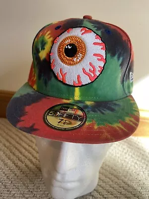 MISHKA Keep Watch All Over Tie Dye New Era Fitted Hat Cap 7 1/8 MINT Rare • $95