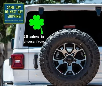 11 Sizes Shamrock 4 Leaf Clover Car Window Decal Sticker Macbook Tablet Laptop • $10.40